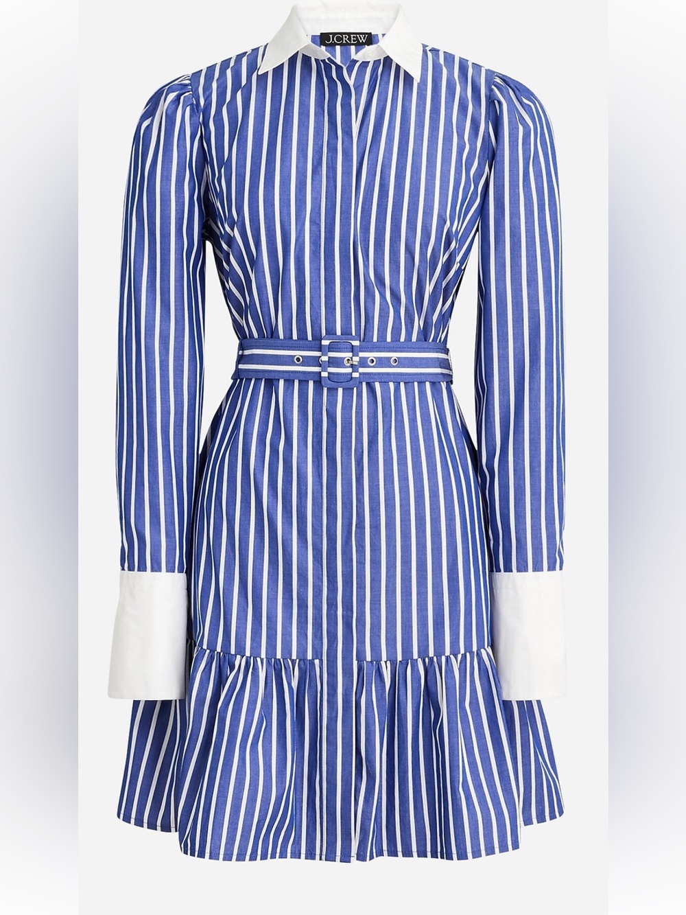 J. Crew Tiered Shirt-Dress in Cotton Poplin Size 10 NWT NWT